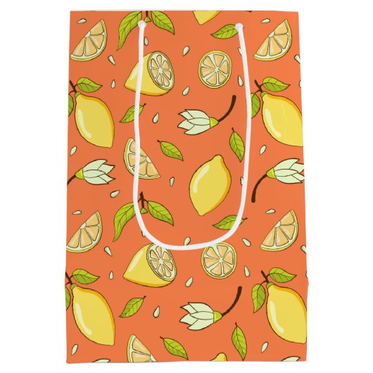 Lemons Gift Bag Medium Cadeauzakje (Achterkant)