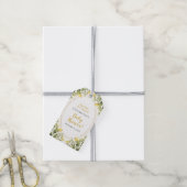 Lemons Greenery Baby shower Cadeaulabel (Met Touw)