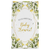 Lemons Greenery Baby shower Klein Cadeauzakje (Voorkant)