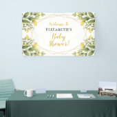 Lemons Greenery Baby shower Spandoek (Beurs)