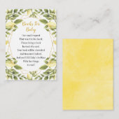 Lemons Greenery Books for Baby Informatiekaartje (Voorkant / Achterkant)