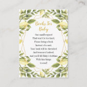 Lemons Greenery Books for Baby Informatiekaartje (Voorkant)