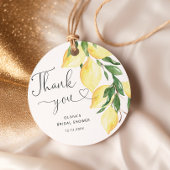 Lemons & Greenery Chic Vrijgezellenfeest Dank u Bedankjes Labels