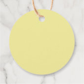 Lemons & Greenery Chic Vrijgezellenfeest Dank u Bedankjes Labels (Achterkant)