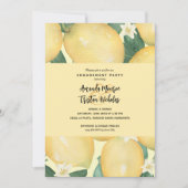 Lemons Greenery Engagement Party Kaart (Voorkant)