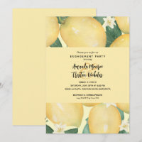 Lemons Greenery Engagement Party