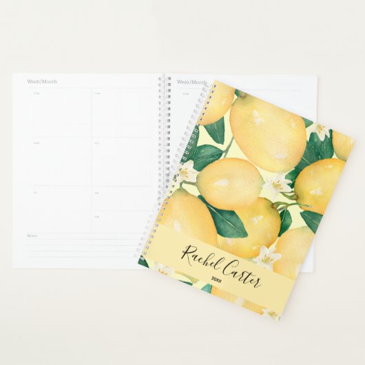 Lemons Greenery Personalized Planner (Display)