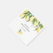 Lemons Greenery Vrijgezellenfeest Napkins Servet (Hoek)