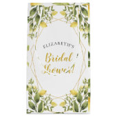 Lemons Greenery Waterverf Vrijgezellenfeest Klein Cadeauzakje (Voorkant)