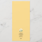 Lemons Greenery Wedding Menu (Achterkant)