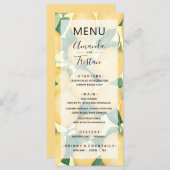 Lemons Greenery Wedding Menu (Voorkant / Achterkant)