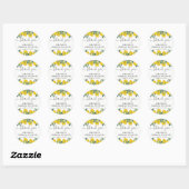 Lemons Hartelijk dank voor de Klassieke Ronde Stic Ronde Sticker (Vel)