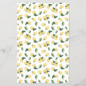 Lemons Hoe goed ken je de Bride Shower Game-kaart Flyer (Achterkant)