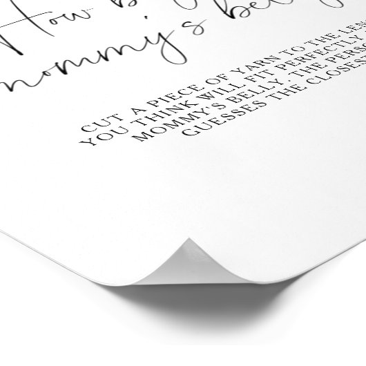 Lemons - hoe groot is mama's buik spel poster (Hoek)