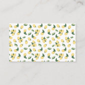 Lemons hoeveel Kisses Vrijgezellenfeest Game-kaart Plaatskaartje (Achterkant)