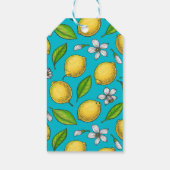 Lemons in blauw cadeaulabel (Achterkant)