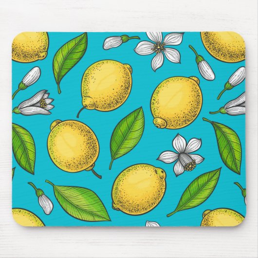 Lemons in blauw muismat (Voorkant)