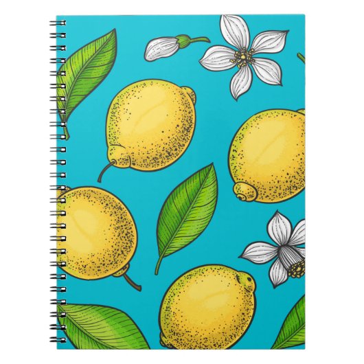 Lemons in blauw notitieboek (Voorkant)