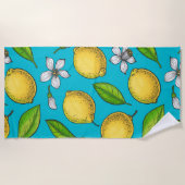 Lemons in blauw strandlaken (Voorkant)