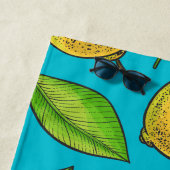 Lemons in blauw strandlaken (In situ)