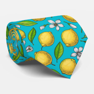Lemons in blauw stropdas