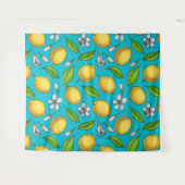 Lemons in blauw wandkleed (Voorkant (horizontaal))