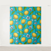Lemons in blauw wandkleed (Voorkant)
