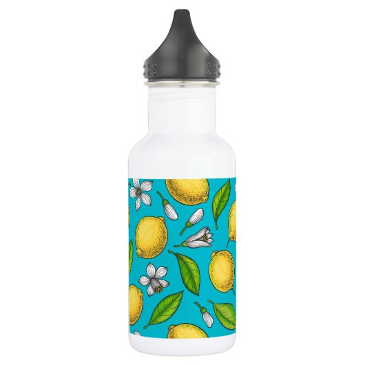 Lemons in blauw waterfles (Links)