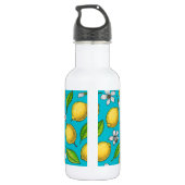 Lemons in blauw waterfles  (Achterkant)