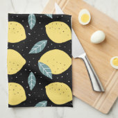 Lemons in het keukenpatroon theedoek (Quarter Fold)