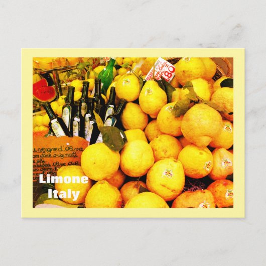 Lemons in Limone, Italië Briefkaart (Voorkant)