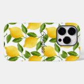 Lemons iPhone-case monogrammed Case-Mate iPhone Case (Achterkant (horizontaal))