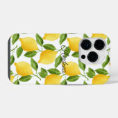 Lemons iPhone-case monogrammed iPhone Hoesje (Achterkant horizontaal)