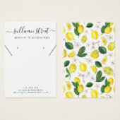 Lemons Ketting Display Kaart (Voorkant /achterkant)