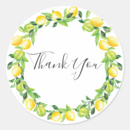 Lemons krans bruiloft Vrijgezellenfeest dank u Ronde Sticker