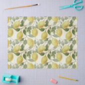 Lemons laten botanisch over Tissuepapier (Craft)