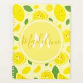 Lemons Leaf Pattern Name Initiaal Planner (Voorkant)