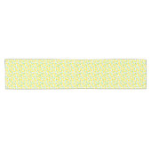 Lemons lederen lemenpatroon, zoet geel korte tafelloper (Horizontaal)