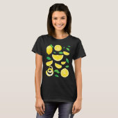 Lemons Lemon Slices Fruit Slices Lemonade Citrus S T-shirt (Voorkant volledig)