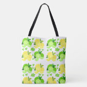 Lemons limoen sunny citrus gift voor haar tote bag (Achterkant)