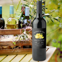 Lemons Limoncello Bedankt Black Fleslabels
