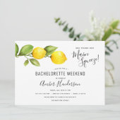 Lemons Main Squeeze Bachelorette Routebeschrijving Kaart (Staand voorkant)