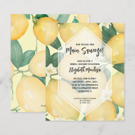 Lemons Main Squeeze Bridal Shower Invitations