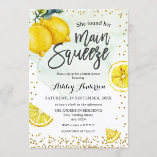 Lemons Main Squeeze Vrijgezellenfeest Kaart