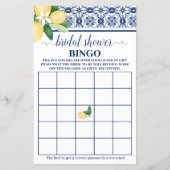 Lemons Mediterraan Vrijgezellenfeest Bingo Spel Ka Flyer (Voorkant)