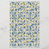 Lemons Mediterraan Vrijgezellenfeest Bingo Spel Ka Flyer (Achterkant)