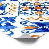 Lemons Mediterranean Baby Shower Welcome Poster (Hoek)