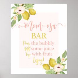 Lemons Momosa-teken Poster