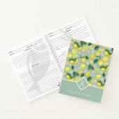 Lemons Monogram Recipe Book Notitieboek (Binnen)