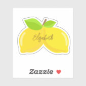 Lemons Naam in Cursief Sticker (Vel)